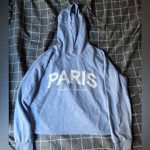 Light blue Paris hoodie girls  hoodie h&m